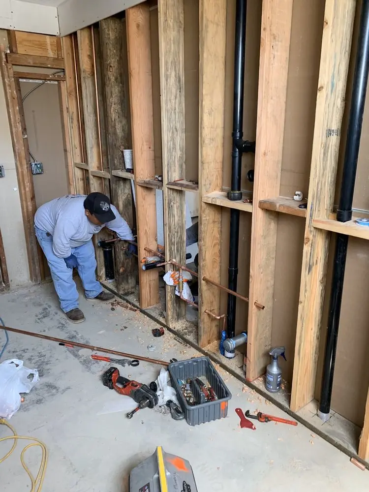 Commercial rough-in plumbing for Water Heater Replacement in Dunn Loring